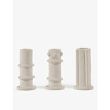 Serax stoneware candle holders set of three, imported from the UK