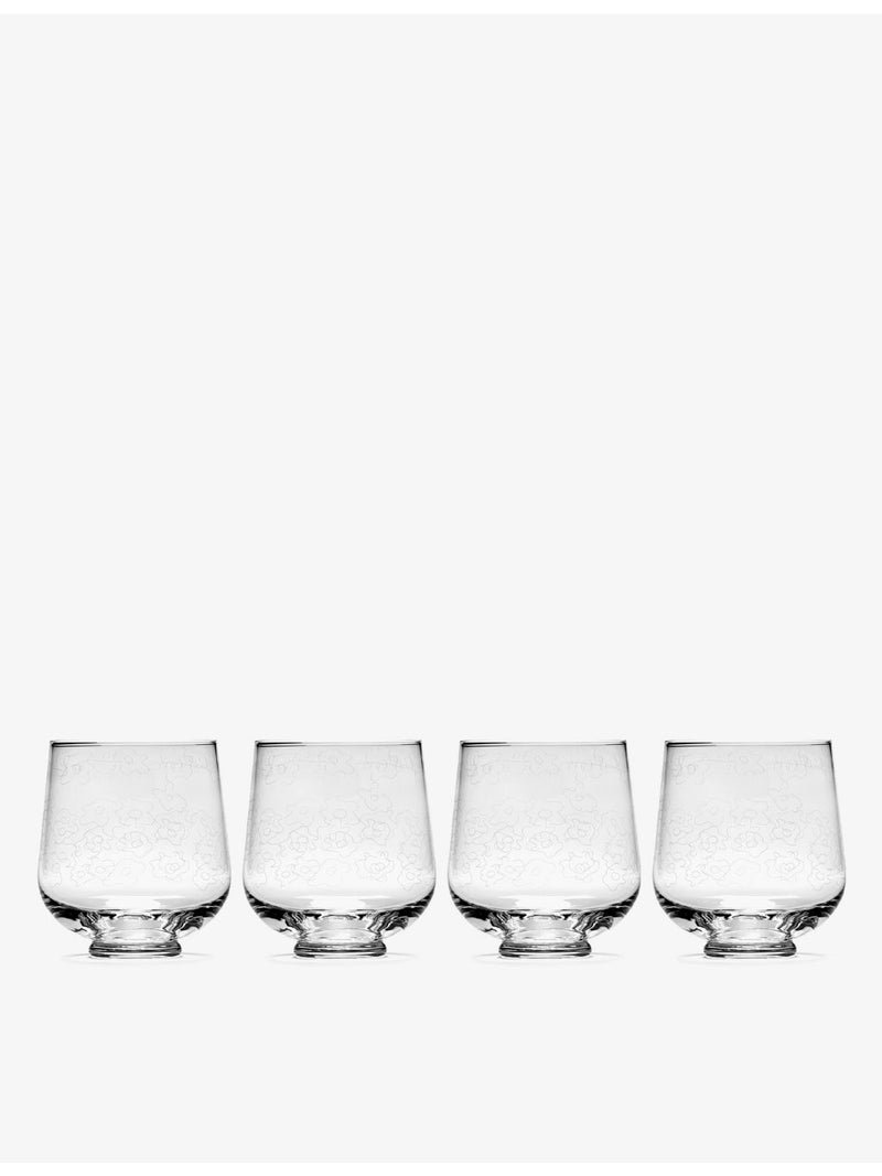 Serax x Marni Dark Viola glasses set of four (British brand)