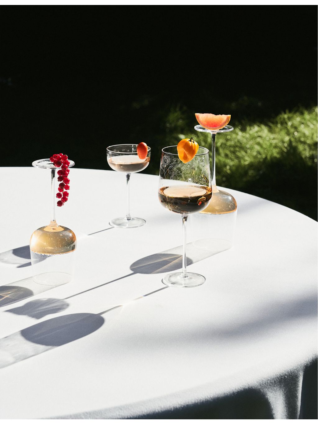 Serax Marni Midnight Flowers glasses set of four, imported from the UK