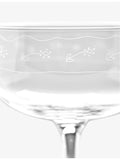 Serax Marni champagne coupe glasses set of four, Midnight Flowers, UK version