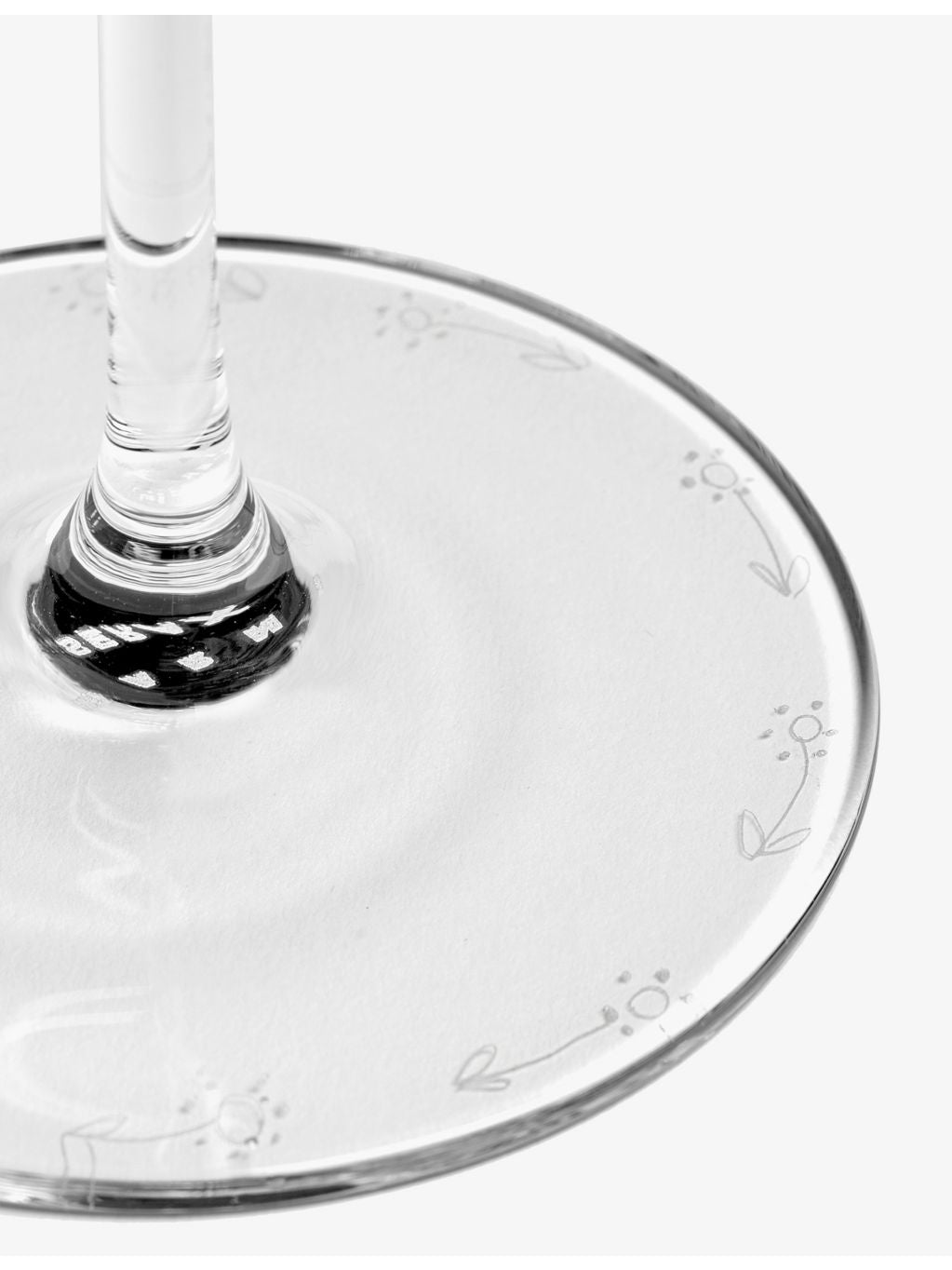 Serax Marni champagne coupe glasses set of four, Midnight Flowers, UK version