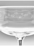 Serax Marni champagne coupe glasses set of four, Midnight Flowers, UK version