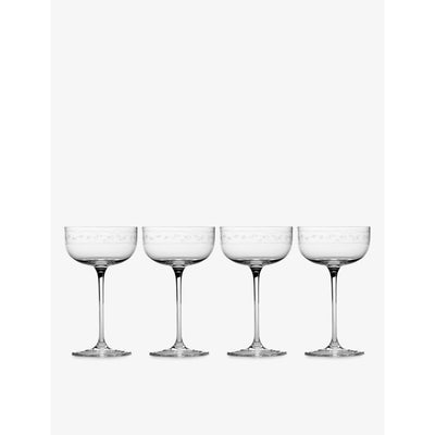 selfridges Serax x Marni Midnight Flowers Champagne Coupe Glasses Set of Four- Buy online at McGrocer