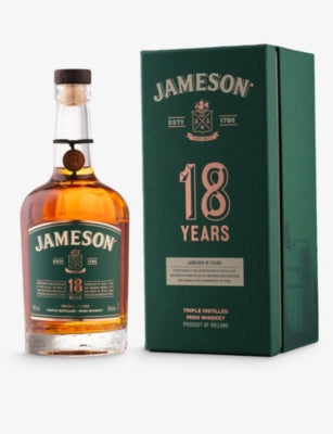Jameson Irish whiskey 18 Years 700ml, imported from the UK