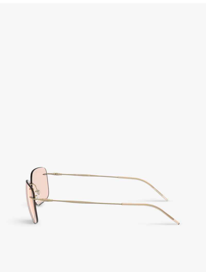 Giorgio Armani AR1512M pillow-frame metal sunglasses, imported from the UK