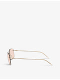 Giorgio Armani AR1512M pillow-frame metal sunglasses, imported from the UK