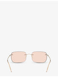 Giorgio Armani AR1512M pillow-frame metal sunglasses, imported from the UK