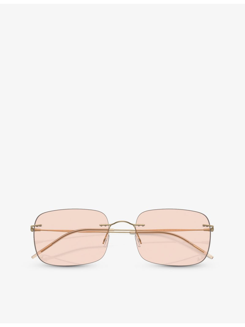 Giorgio Armani AR1512M pillow-frame metal sunglasses, imported from the UK