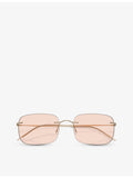 Giorgio Armani AR1512M pillow-frame metal sunglasses, imported from the UK