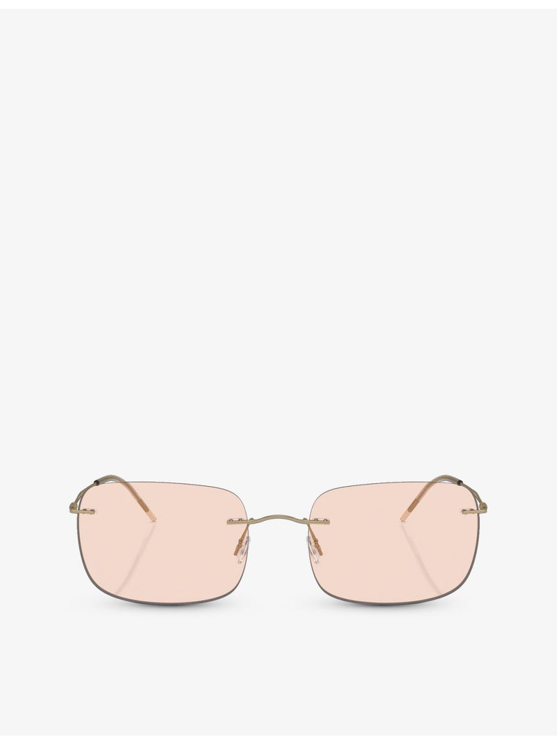 Giorgio Armani AR1512M pillow-frame metal sunglasses, imported from the UK