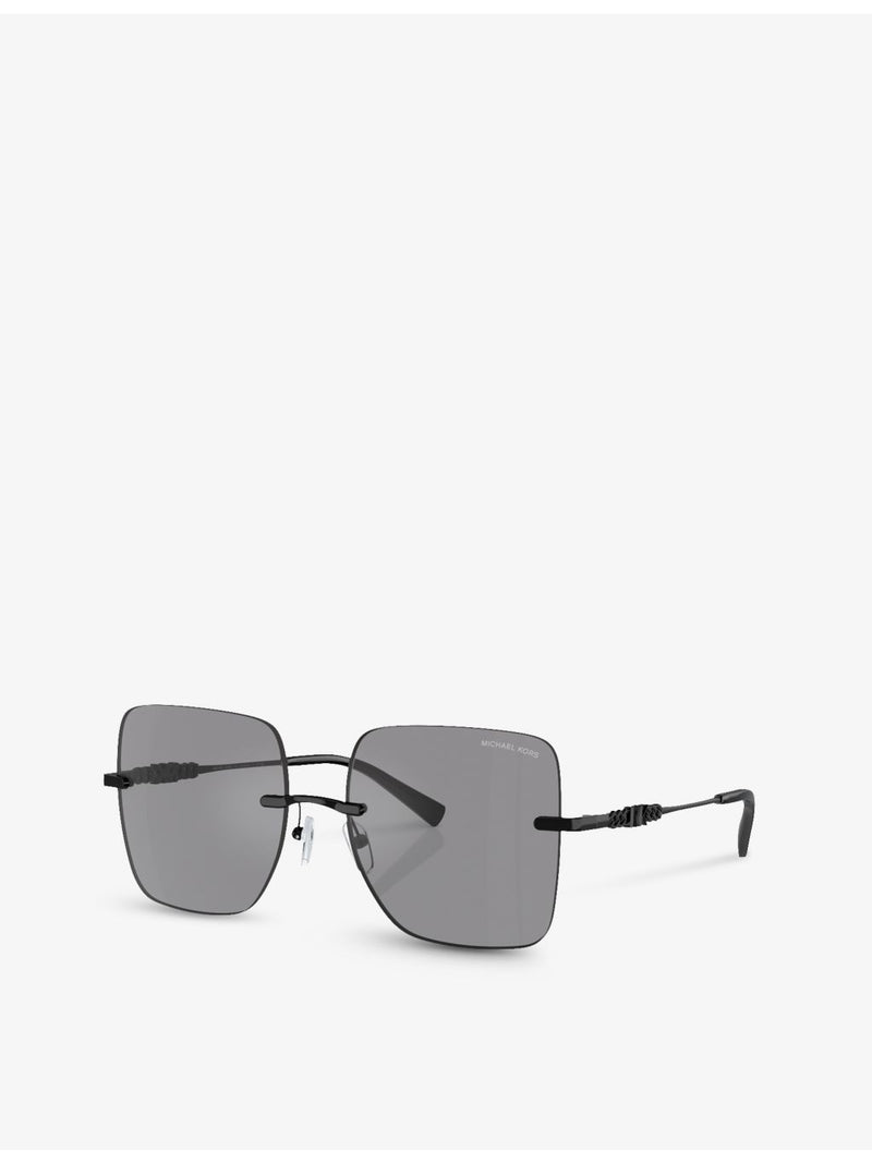 Michael Kors MK1150 Quebec square-frame metal sunglasses - British product