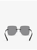 Michael Kors MK1150 Quebec square-frame metal sunglasses - British product