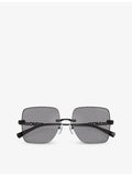 Michael Kors MK1150 Quebec square-frame metal sunglasses - British product