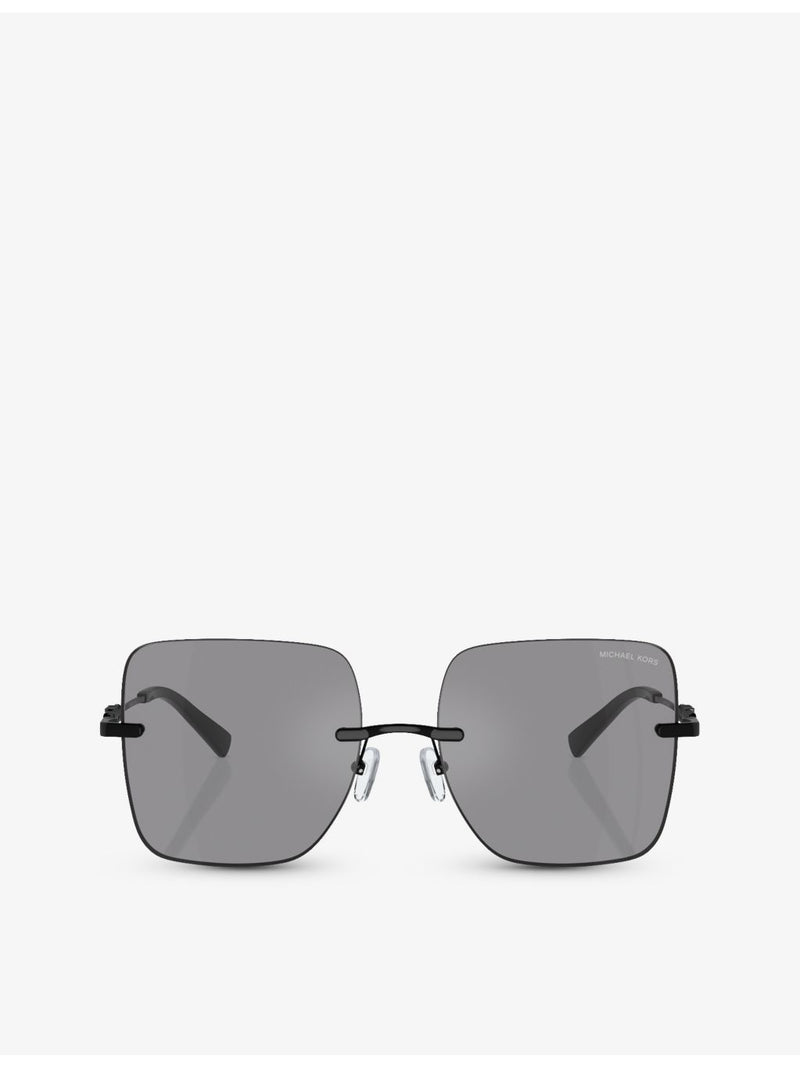Michael Kors MK1150 Quebec square-frame metal sunglasses - British product