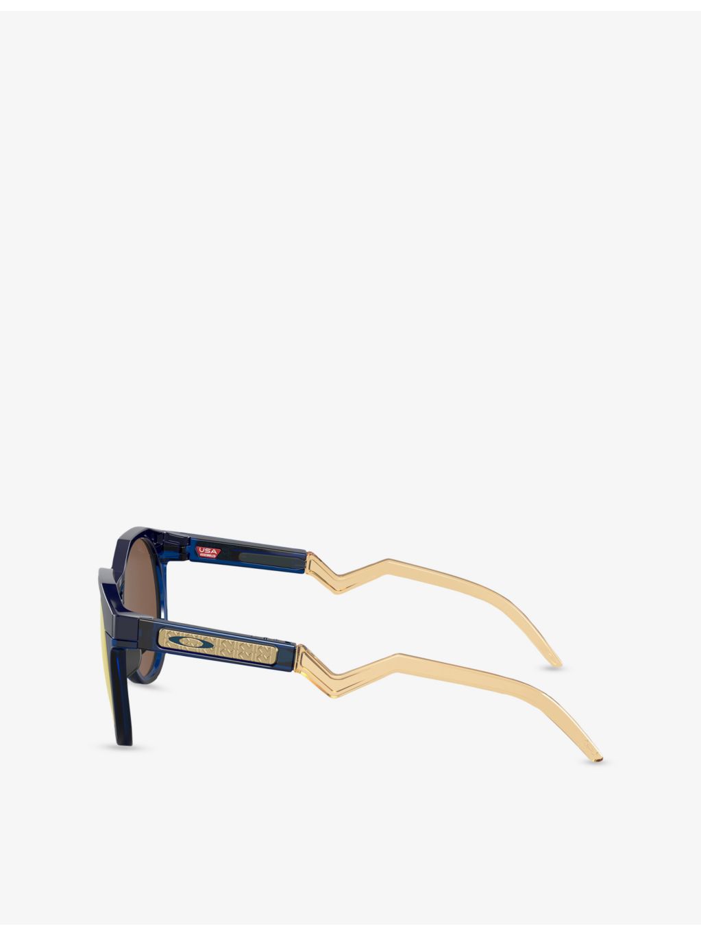 Oakley round-frame acetate sunglasses with polarised lenses - British product