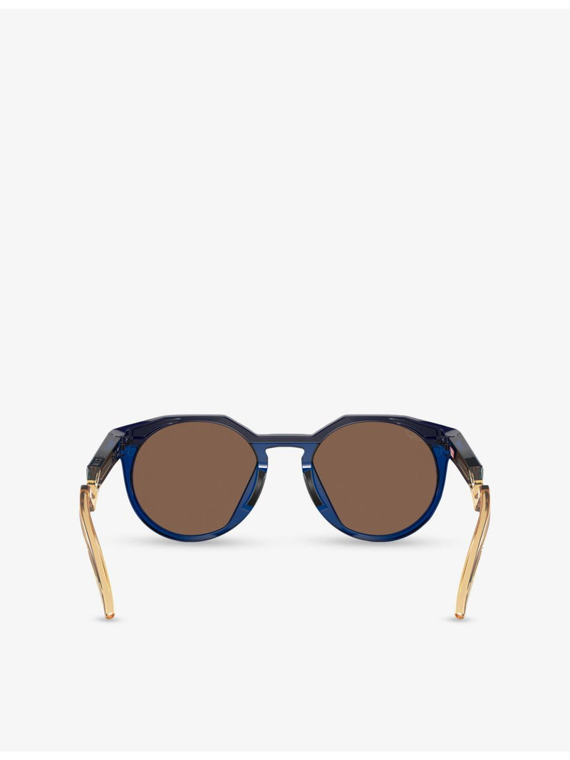 Oakley round-frame acetate sunglasses with polarised lenses - British product