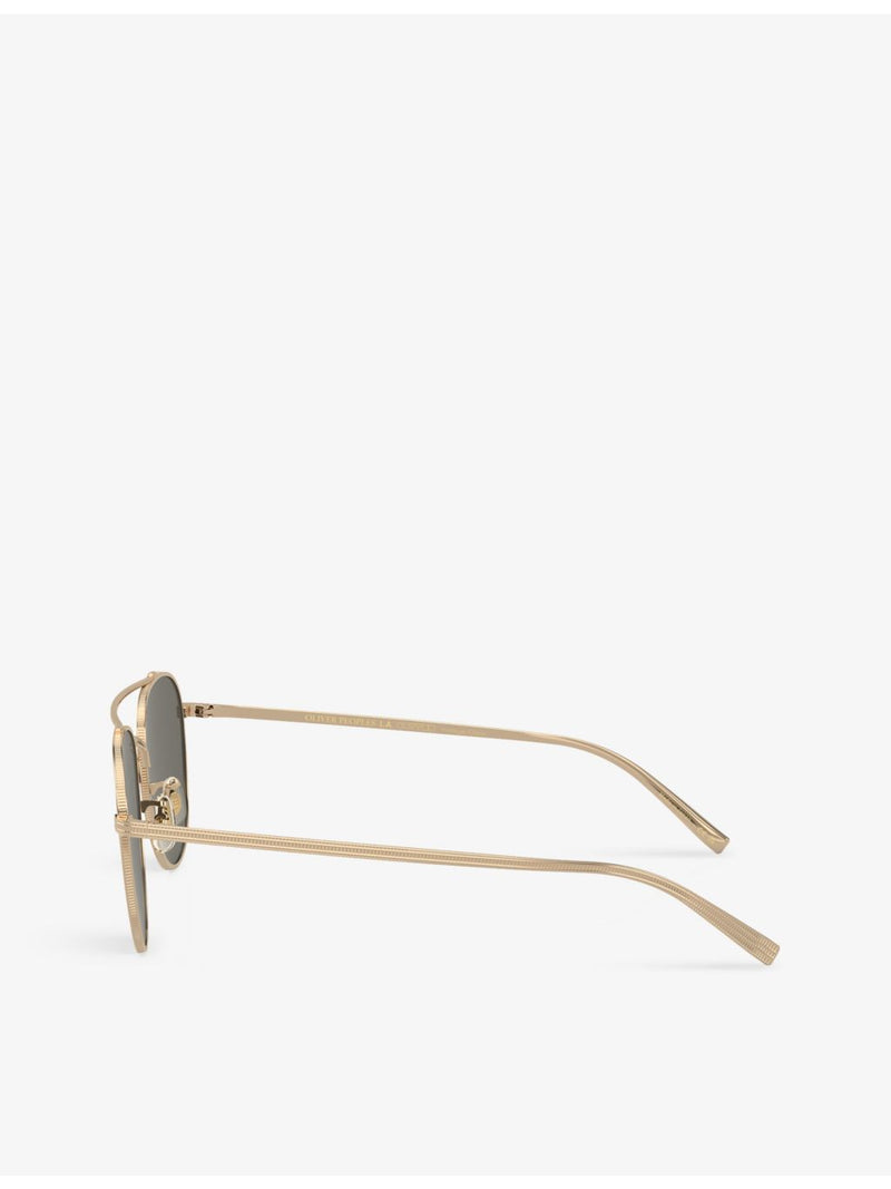 Oliver Peoples pilot titanium sunglasses OV1335ST, imported from the UK