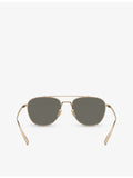 Oliver Peoples pilot titanium sunglasses OV1335ST, imported from the UK