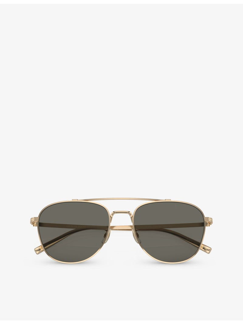 Oliver Peoples pilot titanium sunglasses OV1335ST, imported from the UK