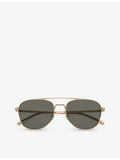 Oliver Peoples pilot titanium sunglasses OV1335ST, imported from the UK