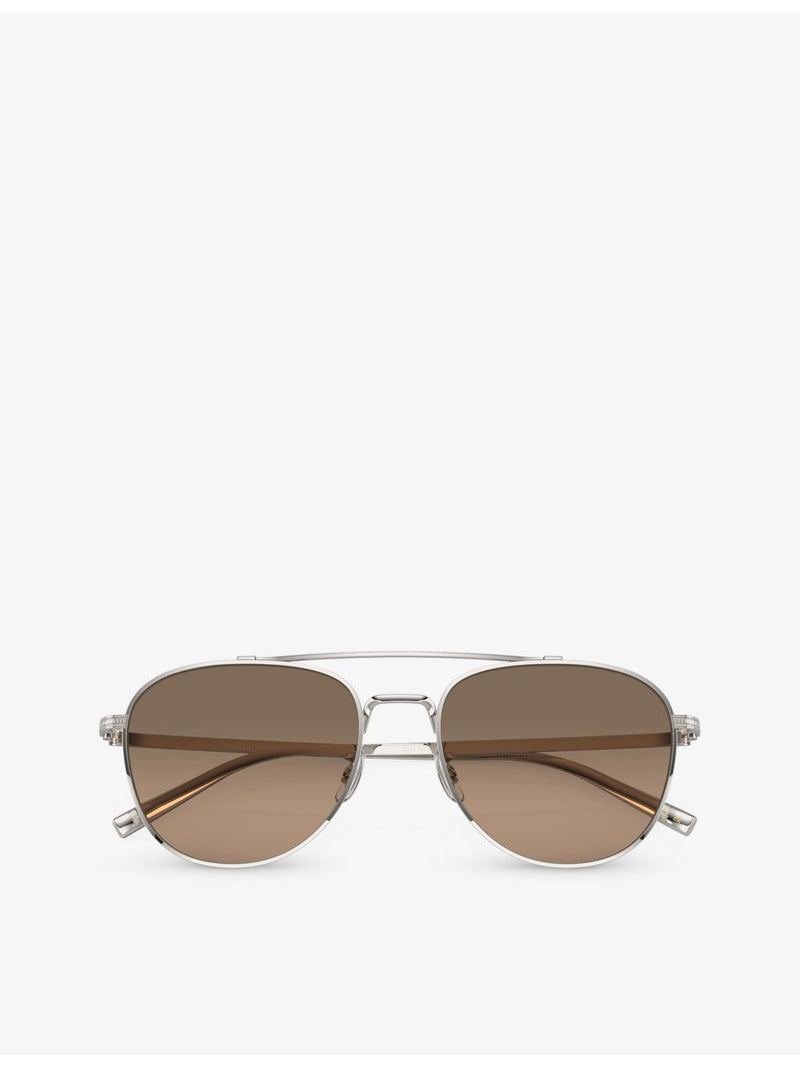 Oliver Peoples Rivetti pilot titanium sunglasses with 5.5cm lenses (British brand)