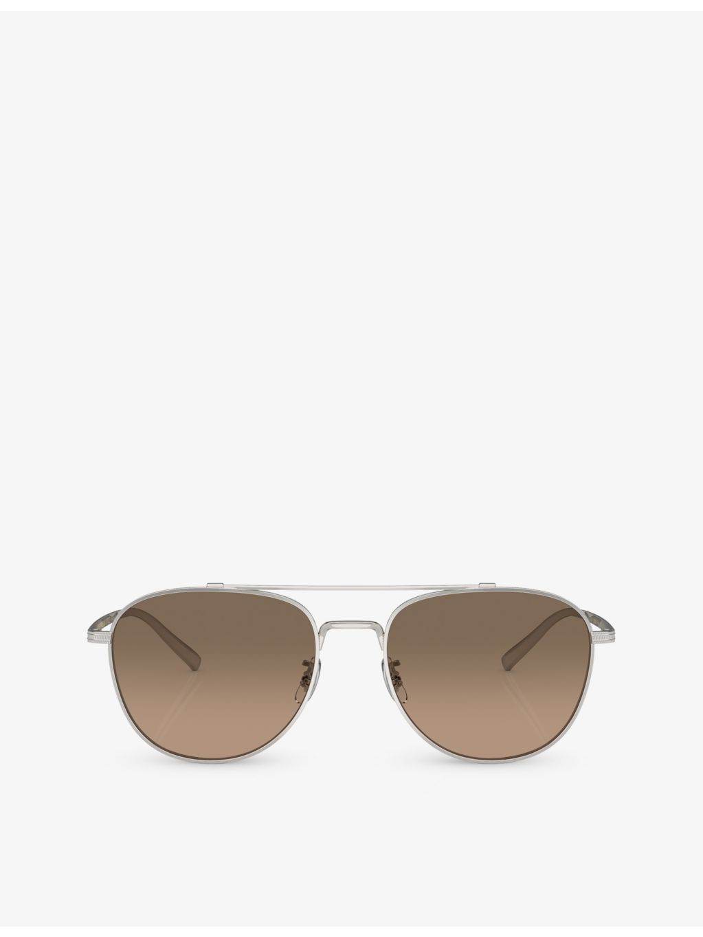 Oliver Peoples Rivetti pilot titanium sunglasses with 5.5cm lenses (British brand)