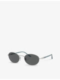 Persol PO1018S Ida round-frame metal sunglasses, imported from the UK