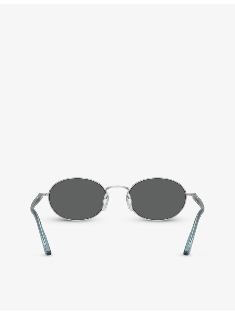 Persol PO1018S Ida round-frame metal sunglasses, imported from the UK