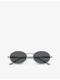 Persol PO1018S Ida round-frame metal sunglasses, imported from the UK