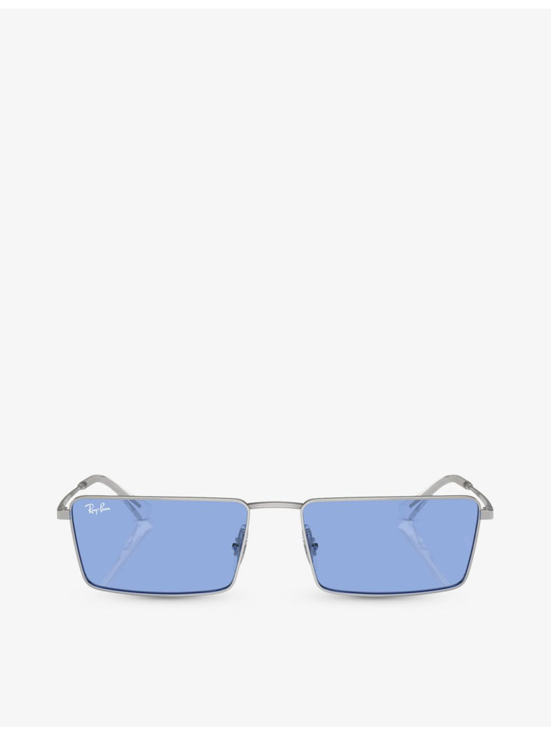 Ray-Ban Emy rectangle-frame metal sunglasses RB3741 - British product