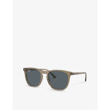 Ray-Ban RB2210 round-frame acetate sunglasses, imported from the UK
