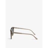 Ray-Ban RB2210 round-frame acetate sunglasses, imported from the UK