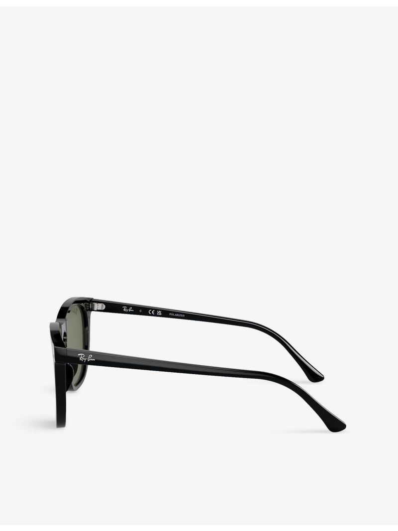Ray-Ban RB2210 square-frame acetate sunglasses, imported from the UK
