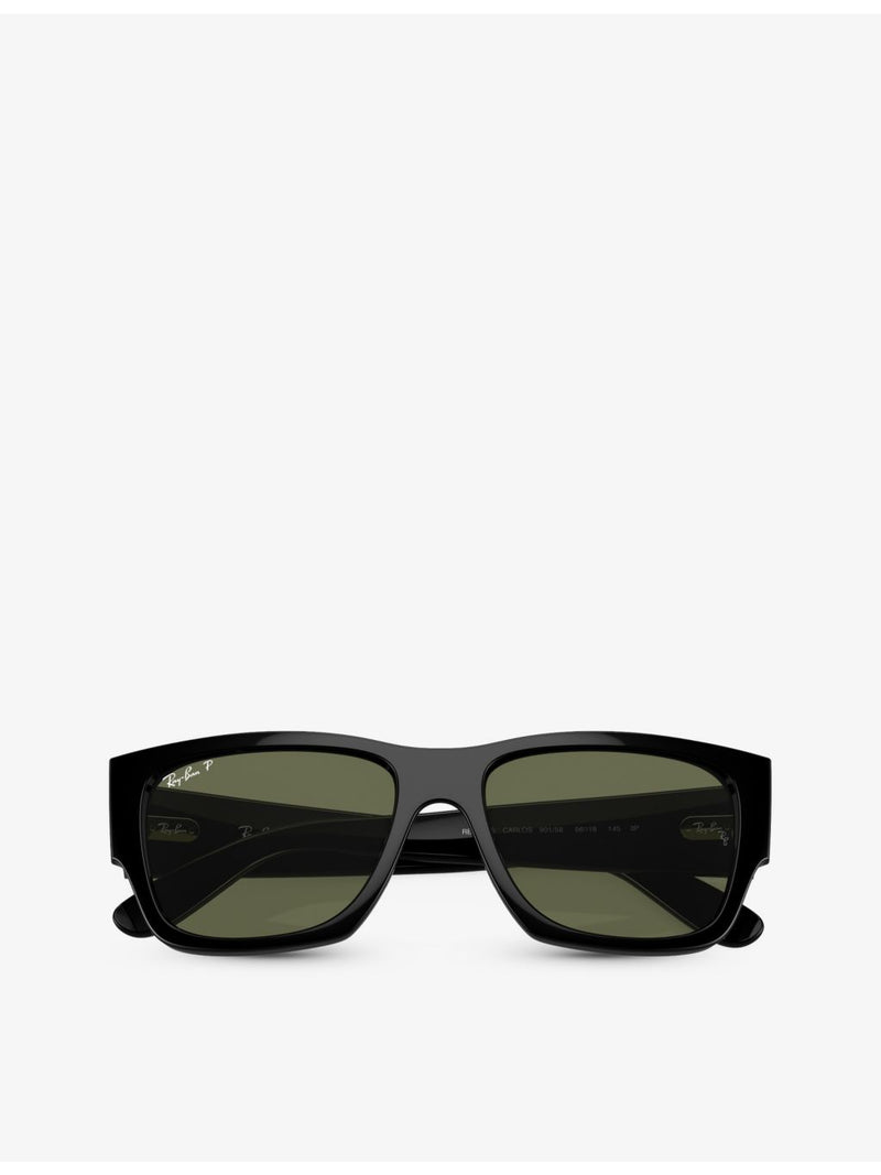 Ray-Ban Carlos rectangle acetate sunglasses (British brand)