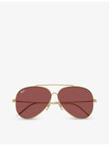 Ray-Ban Aviator Reverse metal sunglasses RBR0101S - British product