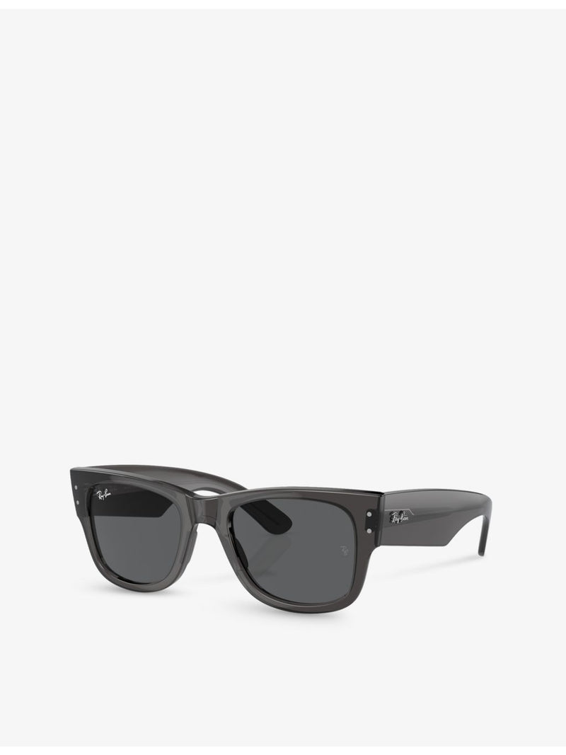 Ray-Ban Mega Wayfarer square-frame sunglasses with UV lens, UK version