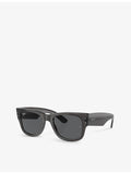 Ray-Ban Mega Wayfarer square-frame sunglasses with UV lens, UK version