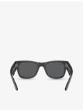 Ray-Ban Mega Wayfarer square-frame sunglasses with UV lens, UK version