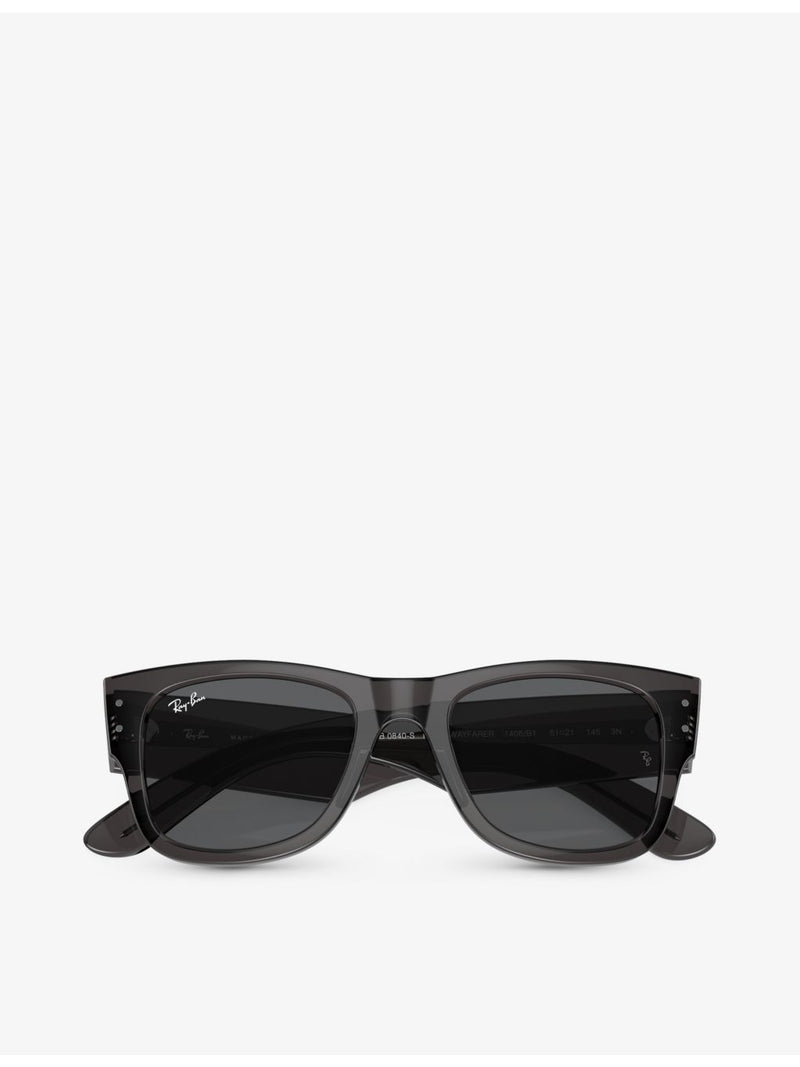 Ray-Ban Mega Wayfarer square-frame sunglasses with UV lens, UK version