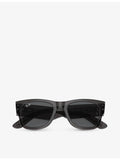 Ray-Ban Mega Wayfarer square-frame sunglasses with UV lens, UK version