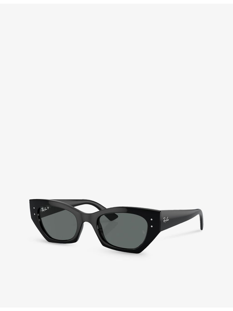 Ray-Ban RB4430 Zena irregular-frame injected sunglasses - British product