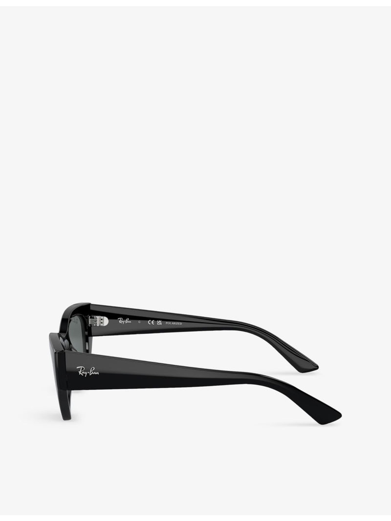 Ray-Ban RB4430 Zena irregular-frame injected sunglasses - British product