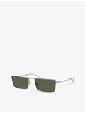 Ray-Ban RB3741 Emy rectangular metal sunglasses, imported from the UK