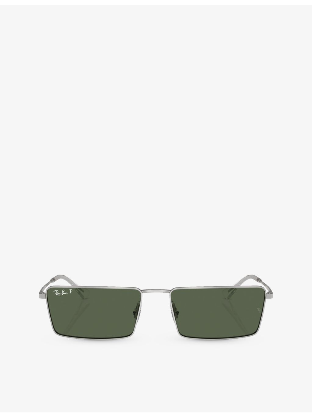 Ray-Ban RB3741 Emy rectangular metal sunglasses, imported from the UK