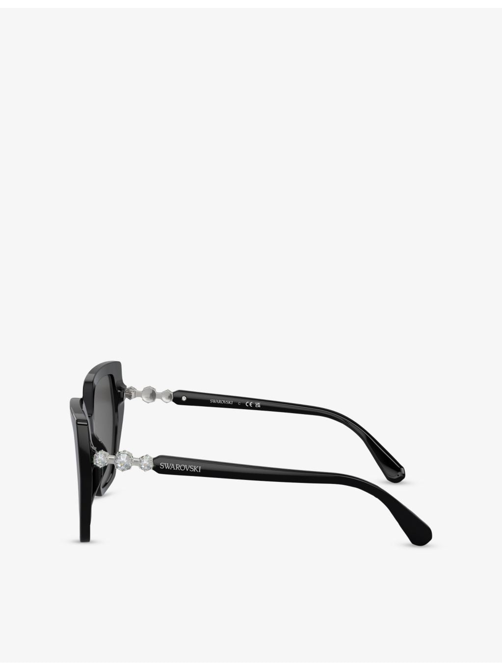Swarovski SK6016 irregular-frame acetate sunglasses, imported from the UK