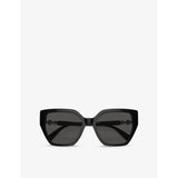 Swarovski SK6016 irregular-frame acetate sunglasses, imported from the UK