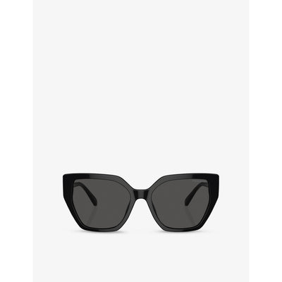 selfridges Swarovski Irregular-Frame Acetate Sunglasses- Buy online at McGrocer