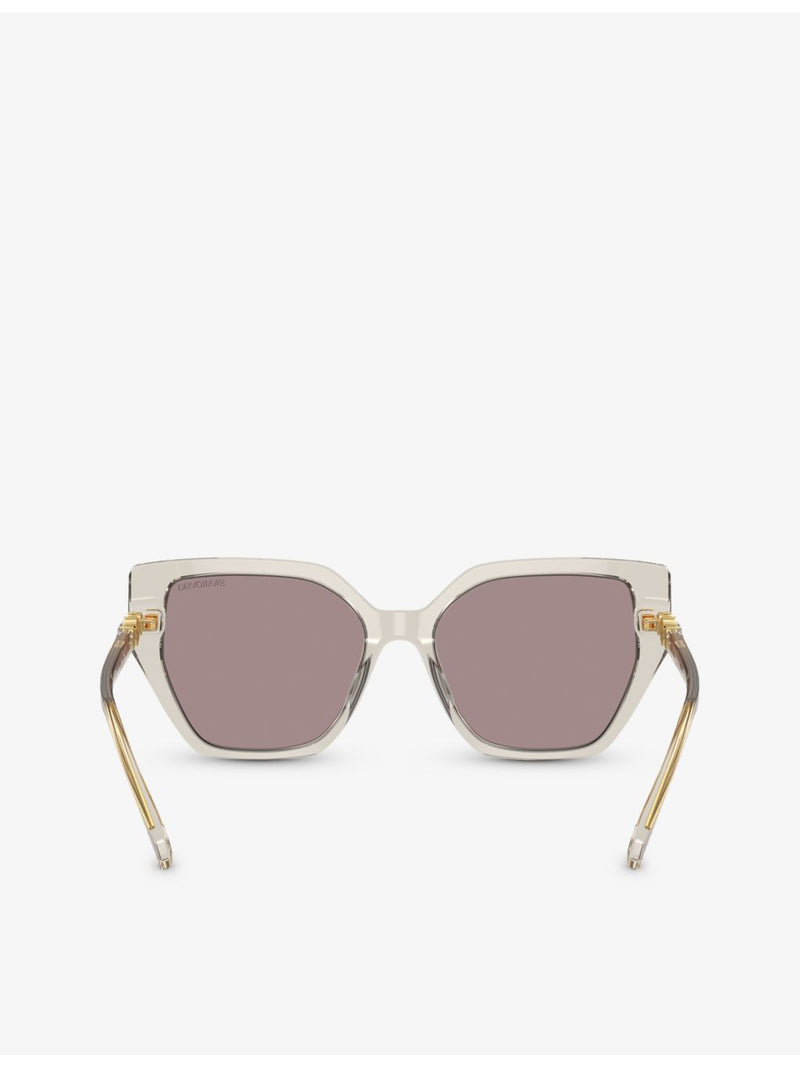 Swarovski SK6016 irregular-frame acetate sunglasses, imported from the UK