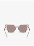 Swarovski SK6016 irregular-frame acetate sunglasses, imported from the UK