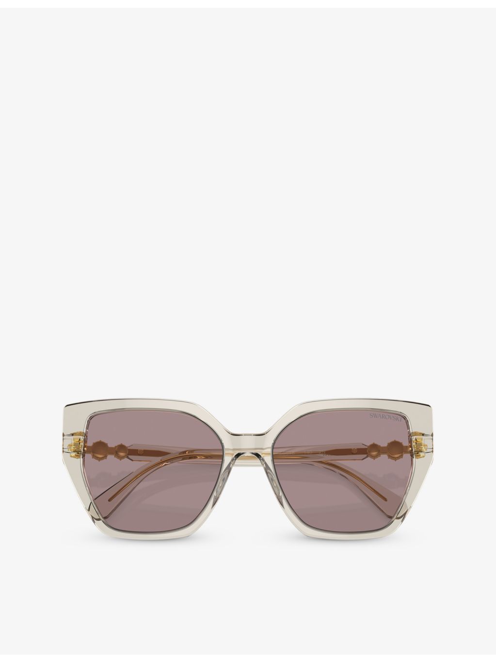 Swarovski SK6016 irregular-frame acetate sunglasses, imported from the UK